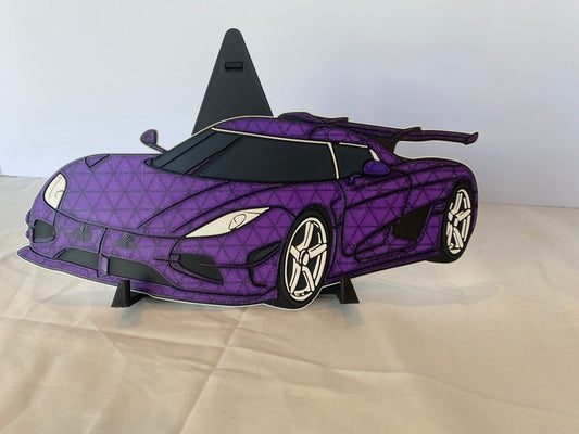3D Printed Cool Car Wall Art