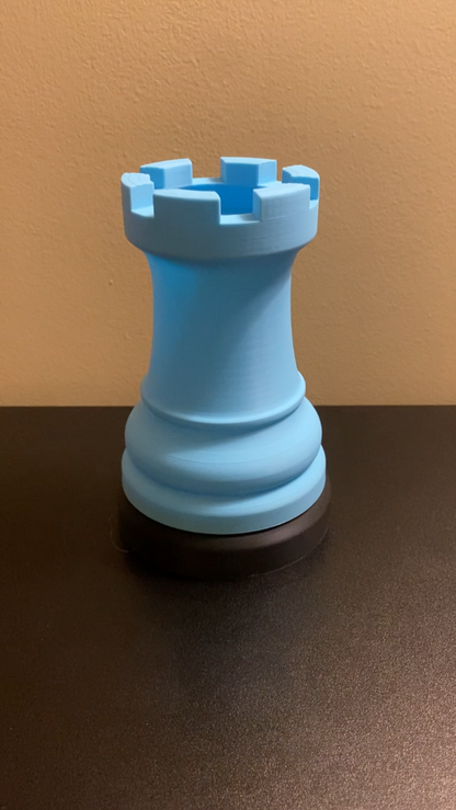 3D Printed Desk Lamp - Rook Chess Piece
