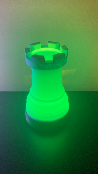 3D Printed Desk Lamp - Rook Chess Piece