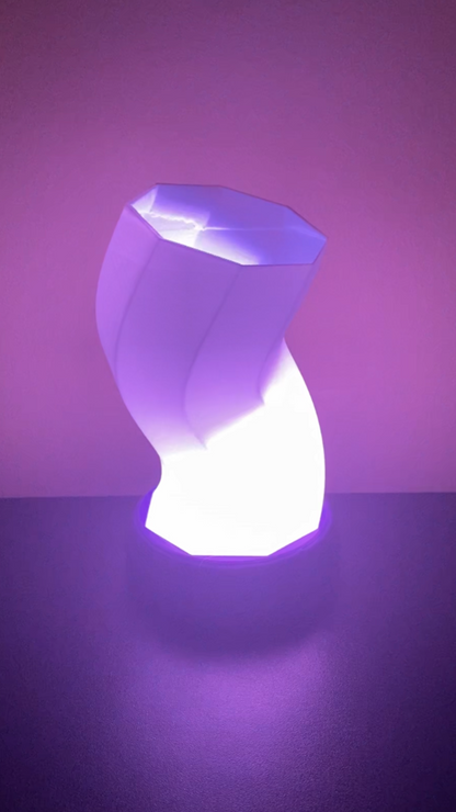 3D Printed Desk Lamp - The Twist Up