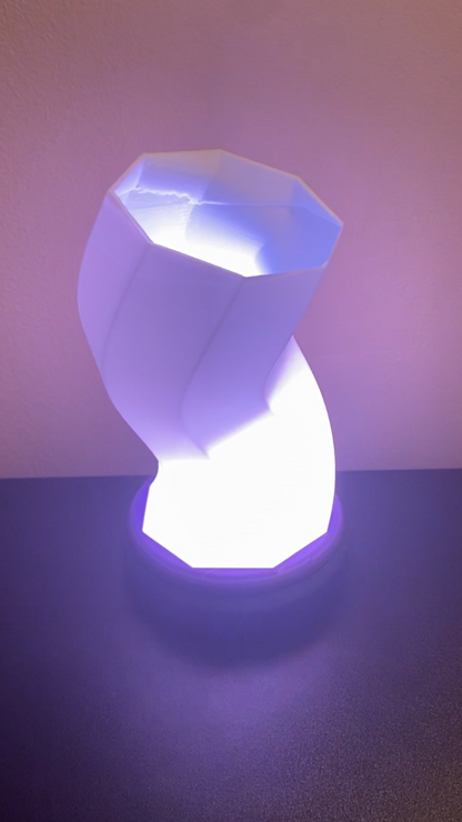 3D Printed Desk Lamp - The Twist Up