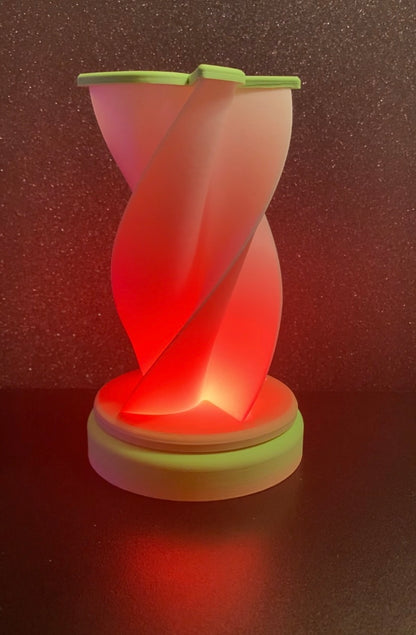 3D Printed Desk Lamp - 4 Point Twist (Tulip)