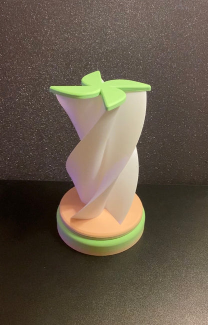 3D Printed Desk Lamp - 4 Point Twist (Tulip)