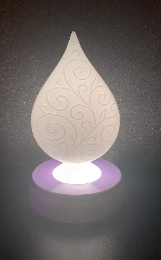 3D Printed Desk Lamp - Tear Drop