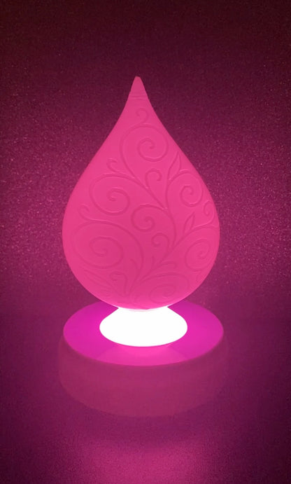 3D Printed Desk Lamp - Tear Drop