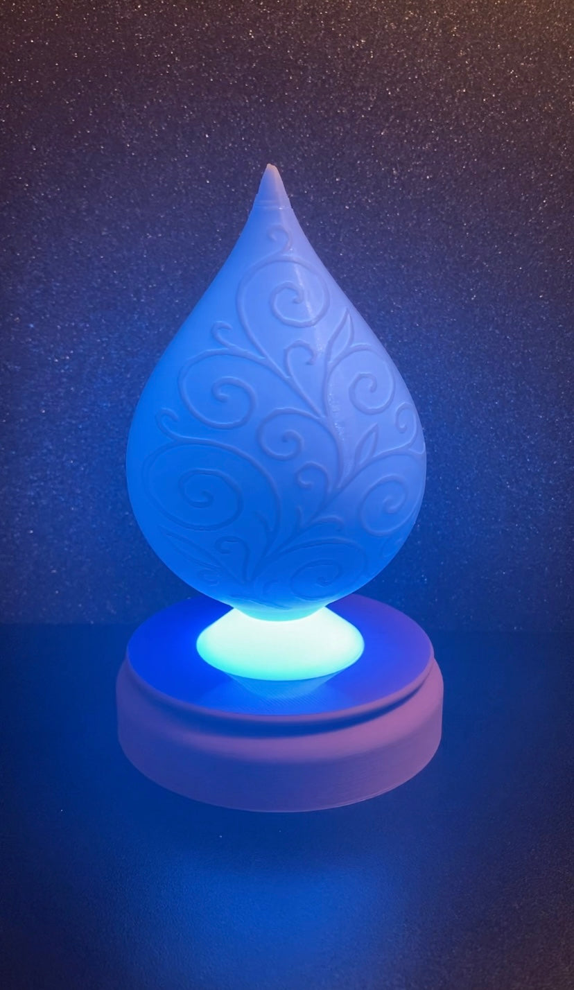 3D Printed Desk Lamp - Tear Drop