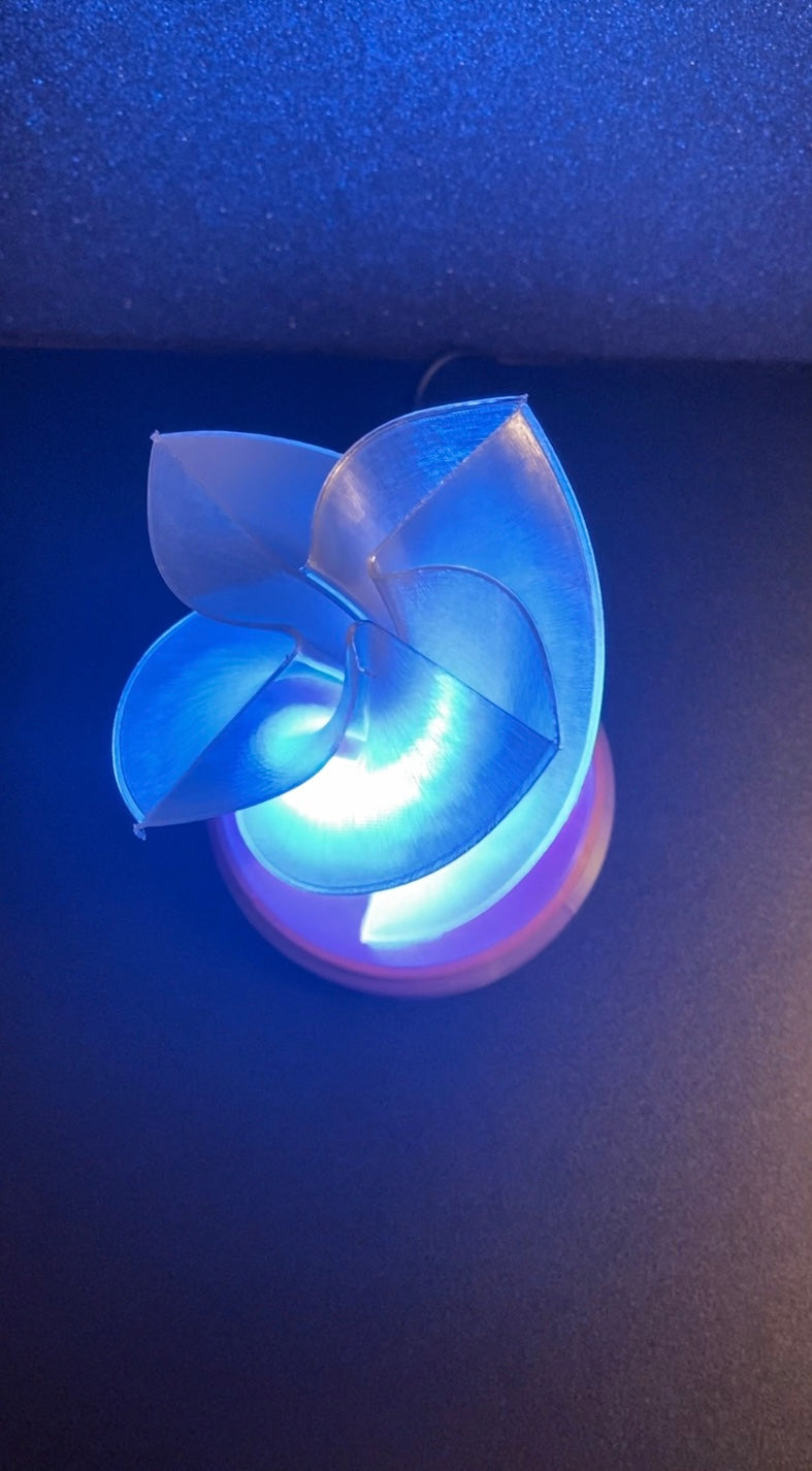 3D Printed Desk Lamp ~ Flower