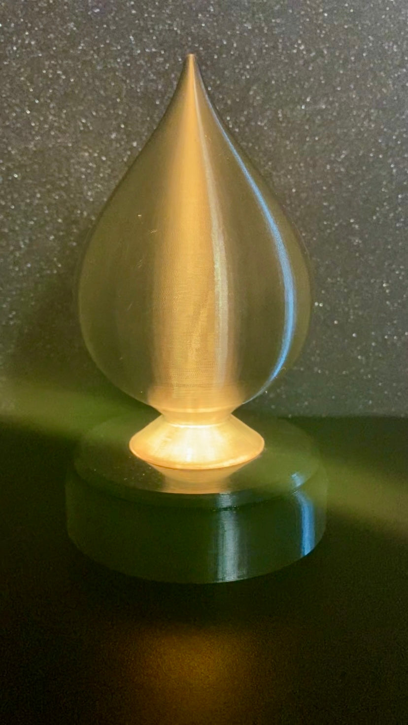 3D Printed Desk Lamp ~ Tear Drop