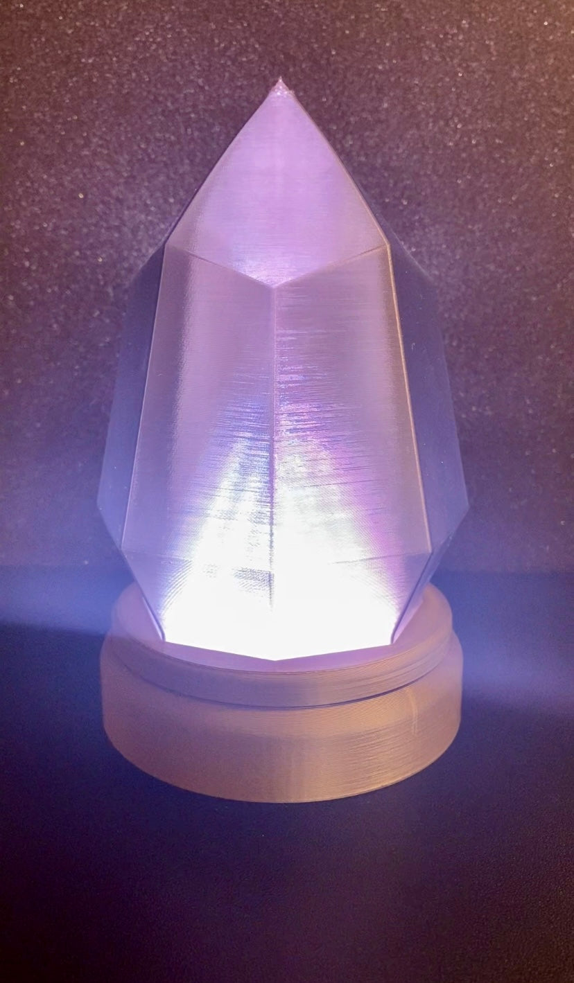 3D Printed Desk Lamp ~ The Crystal