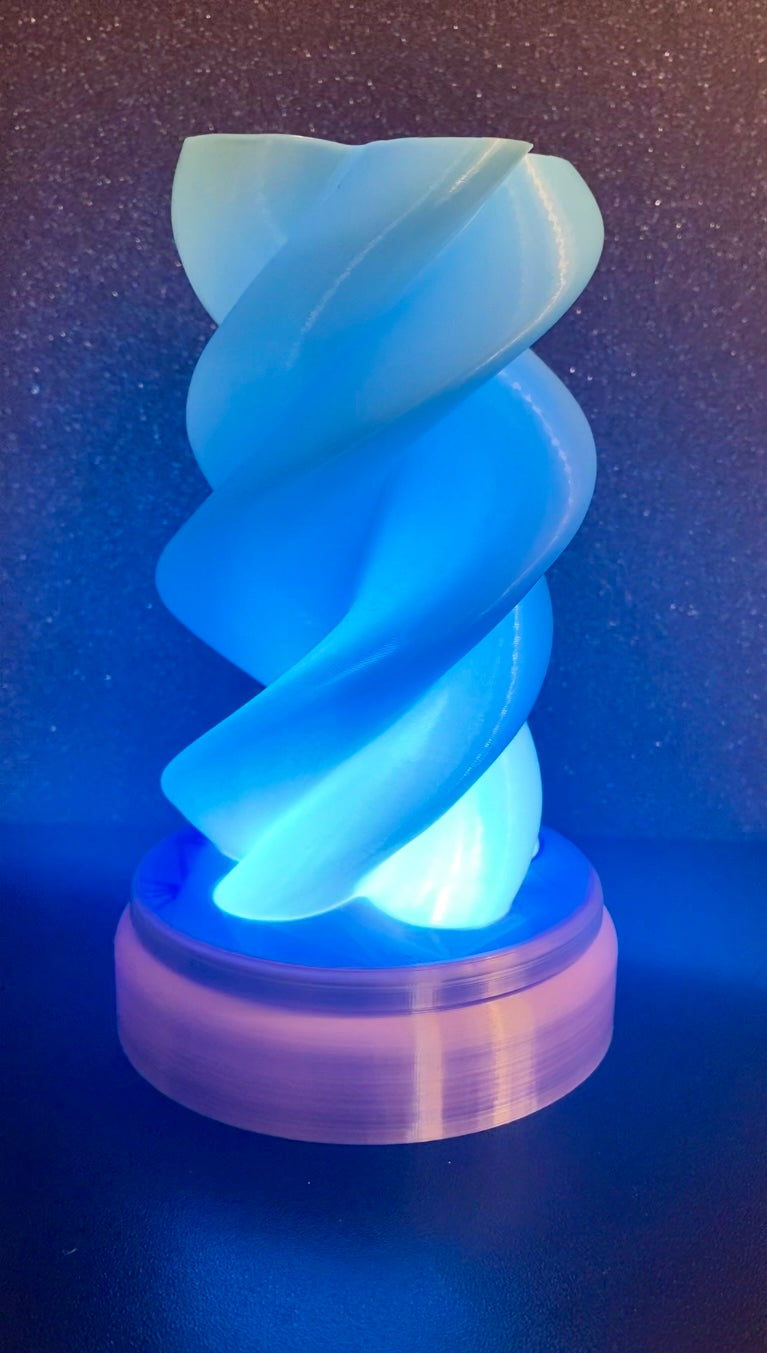 3D Printed Desk Lamp ~ Twisted Butterfly