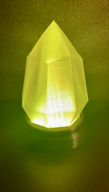 3D Printed Desk Lamp ~ The Crystal