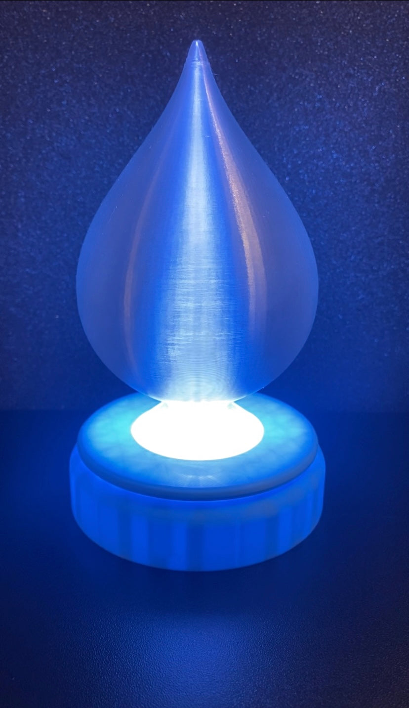 3D Printed Desk Lamp ~ Tear Drop