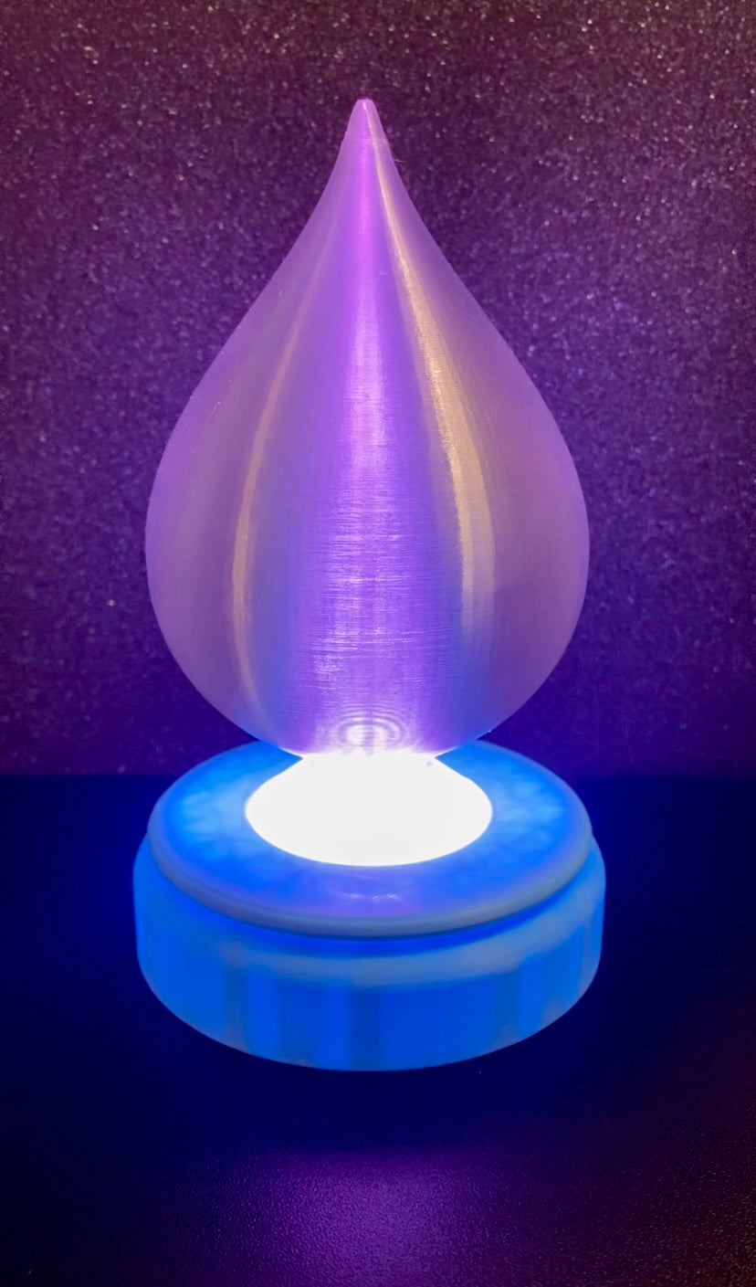 3D Printed Desk Lamp ~ Tear Drop