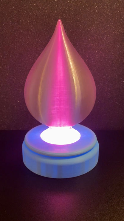 3D Printed Desk Lamp ~ Tear Drop