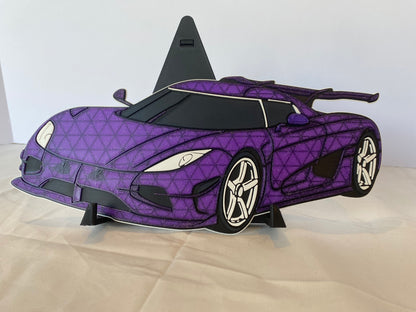3D Printed Cool Car Wall Art