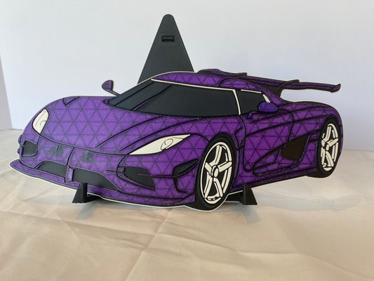 3D Printed Cool Car Wall Art