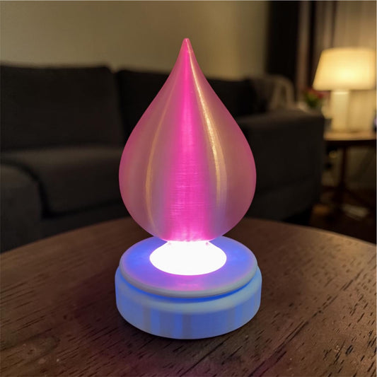 3D Printed Desk Lamp ~ Tear Drop