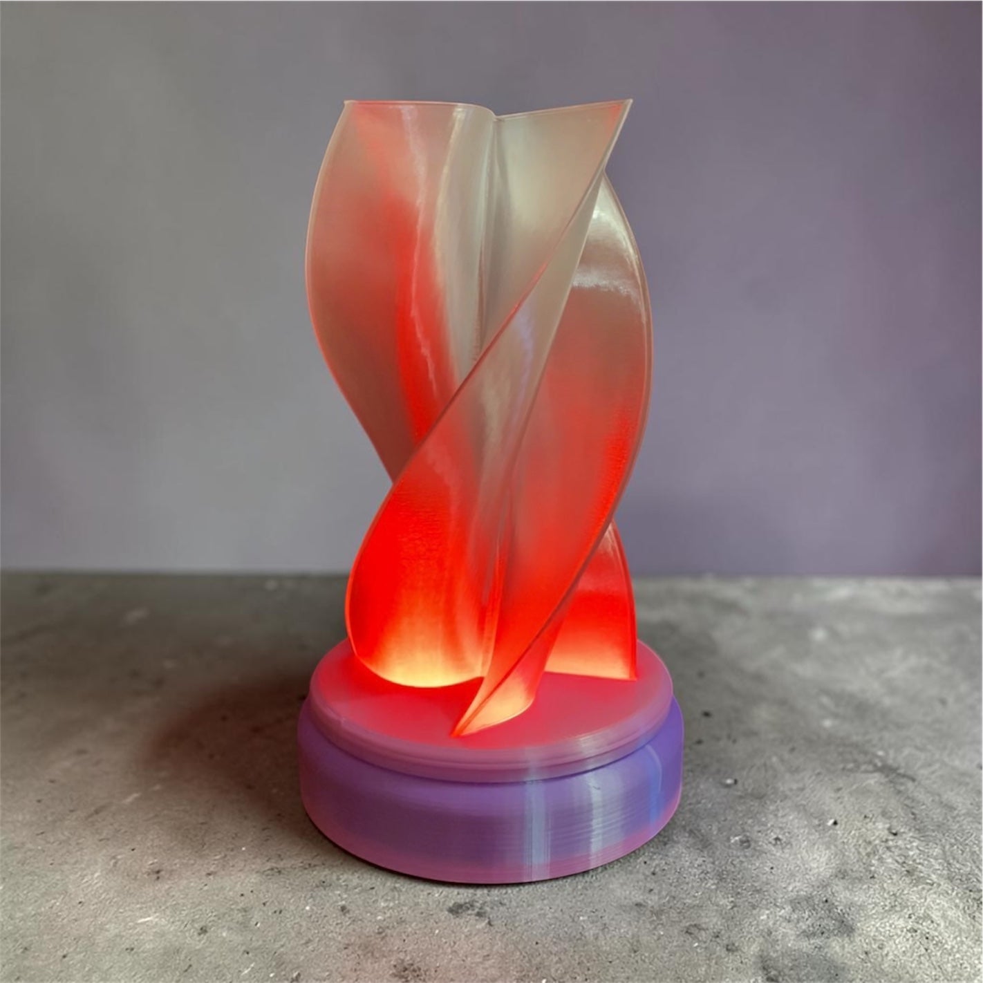 3D Printed Desk Lamp ~ Flower