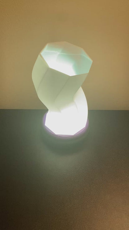 3D Printed Desk Lamp - The Twist Up