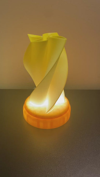 3D Printed Desk Lamp - 4 Point Twist
